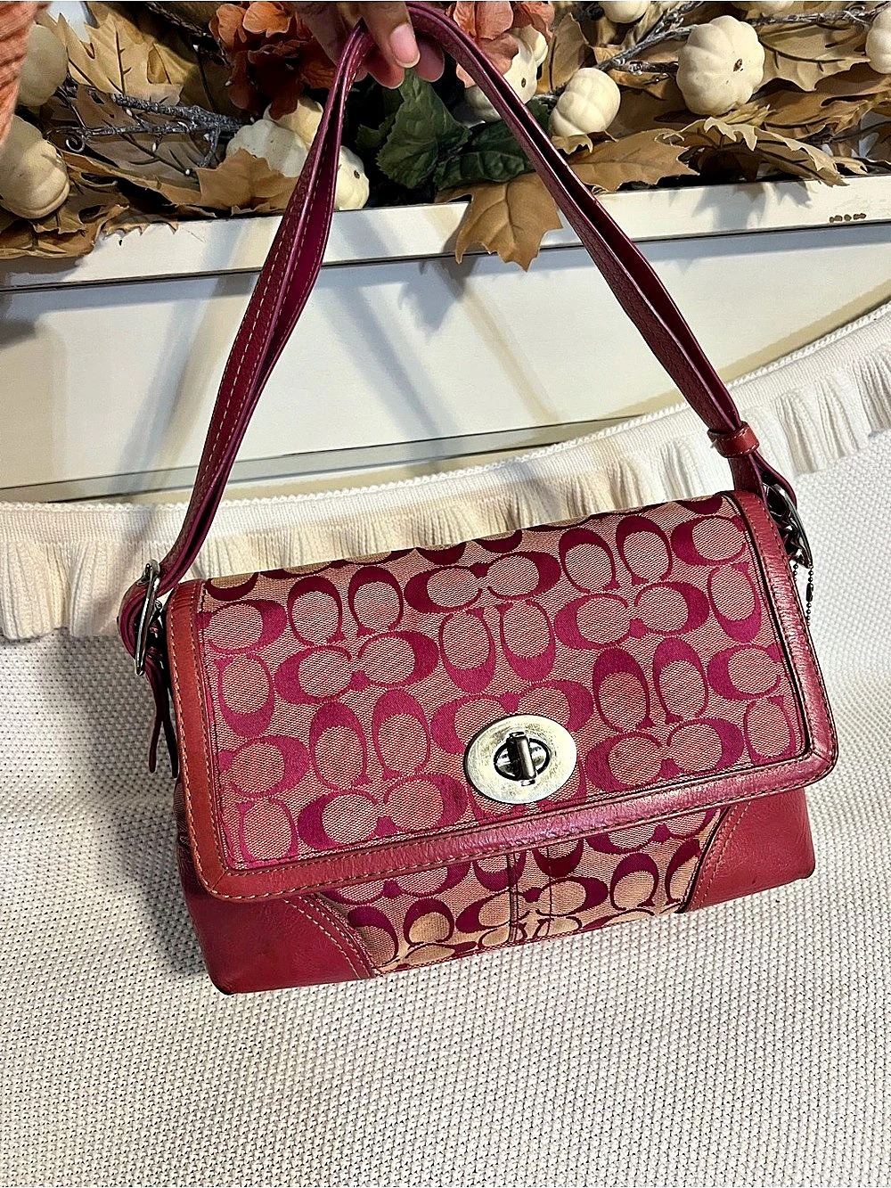 🧁 VINTAGE ARCHIVE PIECE: Y2K Coach Hamptons Bag in Berry Pink 🧁